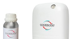 PACHET: Aparat Profesional Parfumare spatii Good Scent GS480, culoare alba cu 500 g esenta inclusa