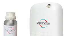 PACHET: Aparat Profesional Parfumare spatii Good Scent GS480, culoare alba cu 500 g esenta inclusa