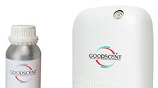 PACHET: Aparat Profesional Parfumare spatii Good Scent GS480, culoare alba cu 500 g esenta inclusa