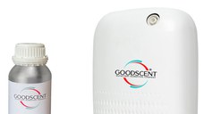 PACHET: Aparat Profesional Parfumare spatii Good Scent GS480, culoare alba cu 500 g esenta inclusa