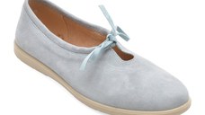 Balerini GRYXX albastri, 9523, din piele intoarsa