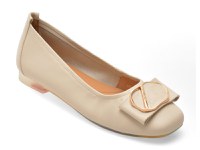 Balerini GRYXX bej, 460011, din piele naturala - 1