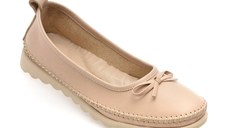 Balerini GRYXX bej, EV2815, din piele naturala