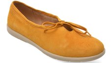Balerini GRYXX galbeni, 9523, din piele intoarsa