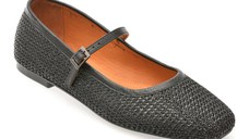 Balerini GRYXX negri, 902, din material textil
