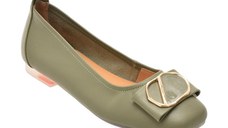 Balerini GRYXX verzi, 460011, din piele naturala