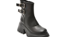 Bocanci GRYXX negri, 251015, din piele naturala