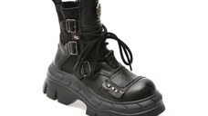 Bocanci GRYXX negri, 2622, din piele naturala