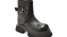 Bocanci GRYXX negri, 5021, din piele naturala