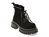 Bocanci GRYXX negri, 68206, din piele intoarsa - 1