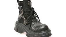 Bocanci negri GRYXX 2622 din piele naturala