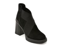 Botine GRYXX negre, H231, din piele intoarsa - 1