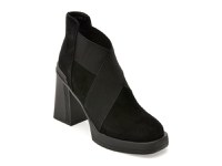 Botine GRYXX negre, H231, din piele intoarsa - 1