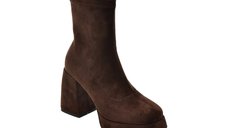 Botine maro GRYXX AC6208 din material textil