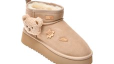 Ghete bej GRYXX, model 954331, din piele intoarsa premium