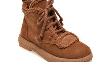 Ghete casual dama GRYXX 3432736, maro, din piele intoarsa