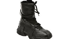 Ghete dama GRYXX 2162, negre, din piele ecologica
