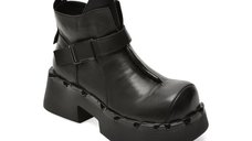 Ghete dama GRYXX 2626 negre din piele naturala