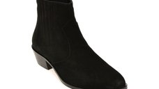 Ghete dama GRYXX 5376042, negre, din piele intoarsa
