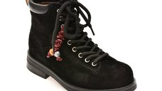 Ghete dama GRYXX 590008, negre, din piele intoarsa