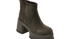 Ghete dama GRYXX 8506, gri, din piele intoarsa