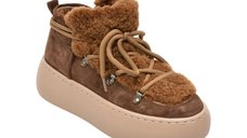 Ghete dama GRYXX QS729 maro din nabuc, cu talpa aderenta