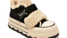 Ghete de dama GRYXX 624D150 negre din piele intoarsa