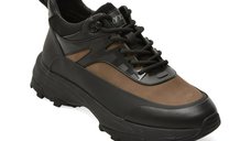 Ghete gri GRYXX 923711 din piele naturala, cu inchidere cu siret