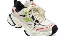 Ghete GRYXX 12690 albe din piele naturala