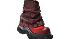 Ghete GRYXX 61215 rosii din piele naturala pentru femei