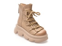 Ghete GRYXX bej, 19698, din piele naturala - 1