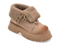 Ghete GRYXX bej, 3122, din piele intoarsa - 1