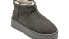 Ghete GRYXX gri, 228520, din piele intoarsa