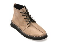 Ghete GRYXX gri, 251KS15, din piele intoarsa - 1