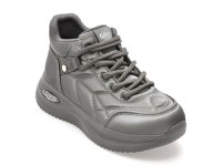 Ghete GRYXX gri, 5K718, din piele ecologica - 1