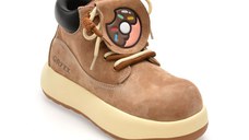 Ghete GRYXX gri, BC2536, din piele naturala