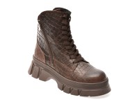 Ghete GRYXX maro, 091T113, din piele croco - 1