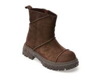 Ghete GRYXX maro, 208315, din piele intoarsa - 1