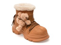 Ghete GRYXX maro, 2129, din piele intoarsa - 1