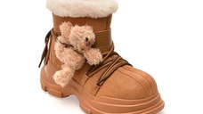 Ghete GRYXX maro, 2129, din piele intoarsa