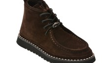 Ghete GRYXX maro, 251KS35, din piele intoarsa