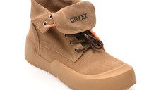 Ghete GRYXX maro, 26601, din piele intoarsa