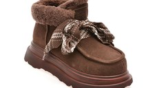 Ghete GRYXX maro, 3099, din piele intoarsa