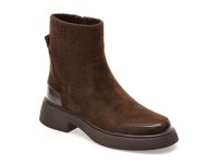 Ghete GRYXX maro, 5403, din piele intoarsa - 1