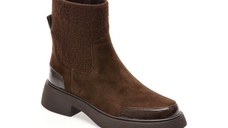 Ghete GRYXX maro, 5403, din piele intoarsa