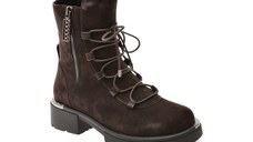 Ghete GRYXX maro, M405B, din piele intoarsa