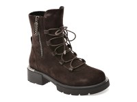 Ghete GRYXX maro, M405B, din piele intoarsa - 1