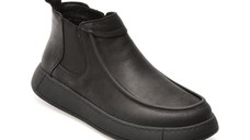 Ghete GRYXX negre, 1007, din piele naturala