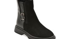 Ghete GRYXX negre, 1364531, din piele intoarsa