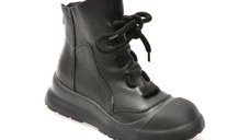 Ghete GRYXX negre, 15116, din piele naturala